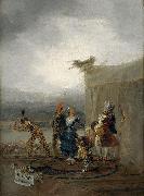 Francisco de Goya Comicos ambulantes oil painting artist